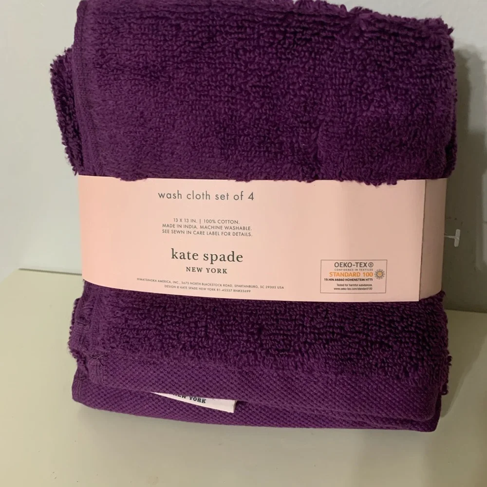 Kate Spade wash cloths, NWT